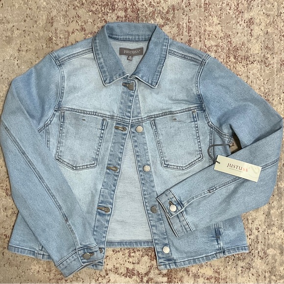 Just USA Sky Blue Denim Jacket - Picture 1 of 4